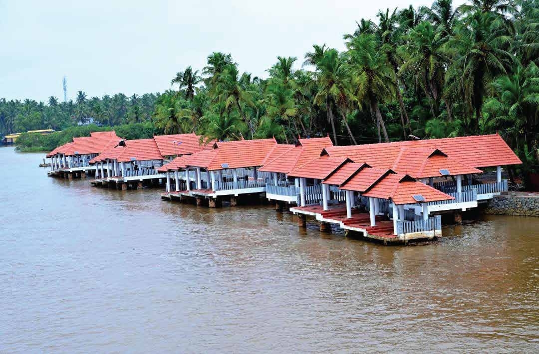 Kottappuram House Boat Terminal floating dock area